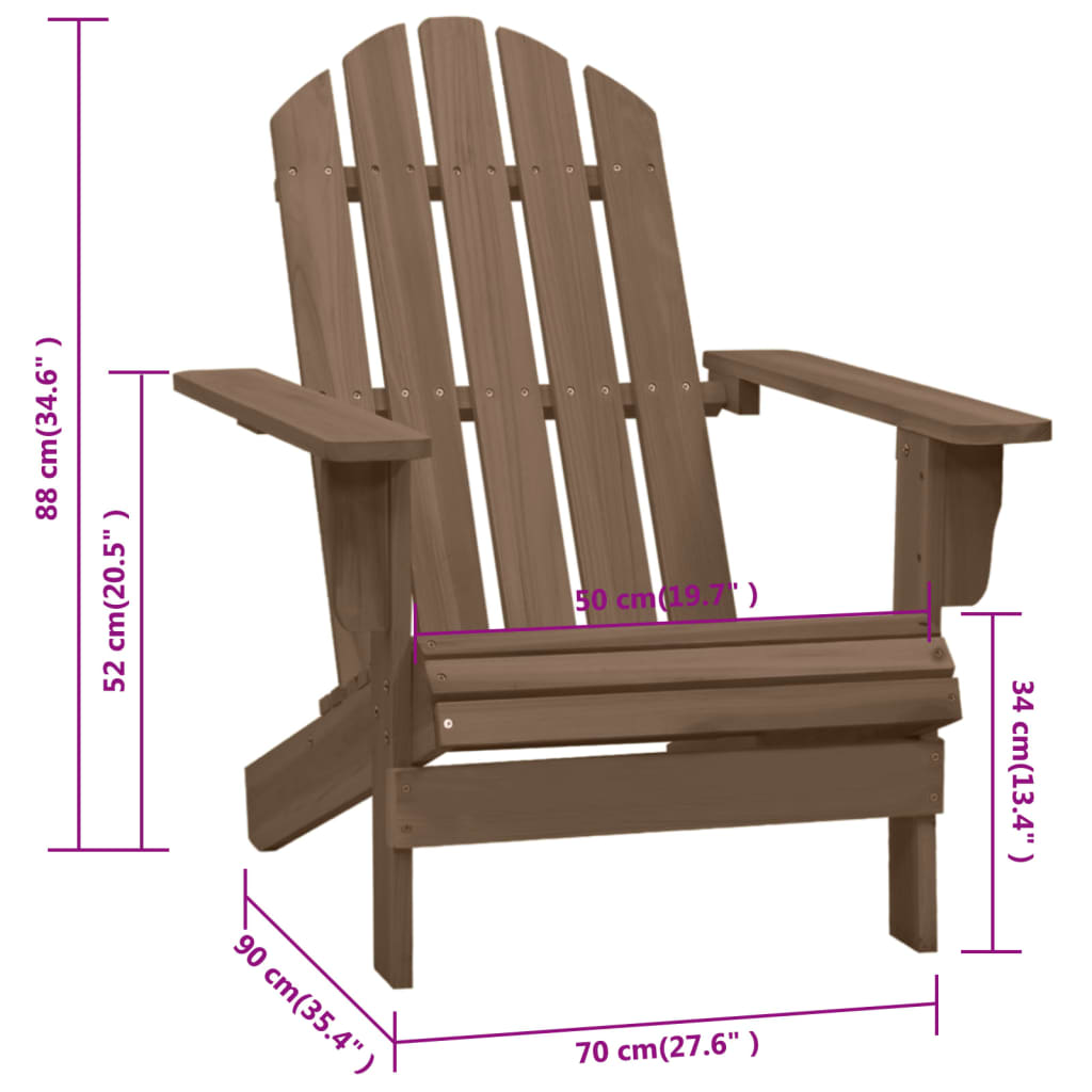 Chaise en bois brun