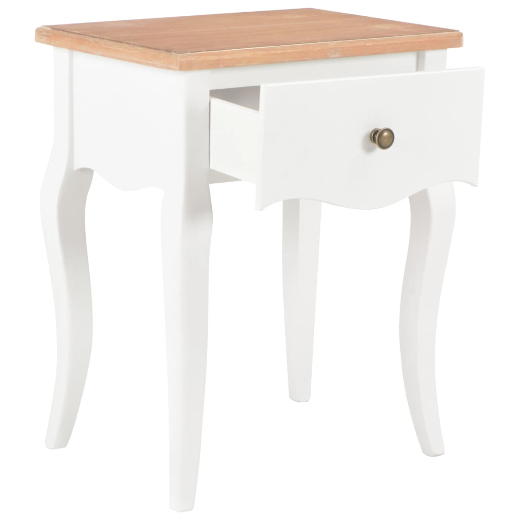 Night bedside table Maciza white pine brown 40x30x50 cm