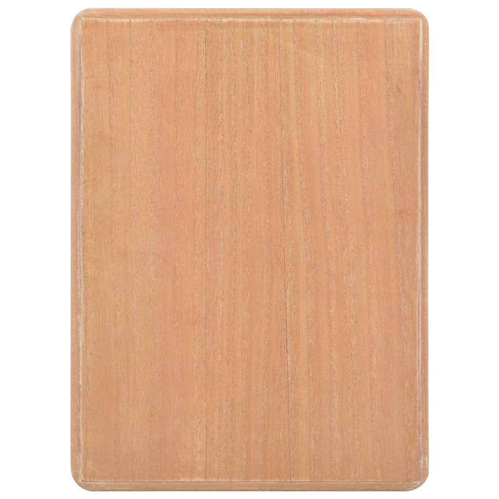 Mesita de noche madera maciza de pino gris y marrón 40x30x50 cm v8554 - Vetonek
