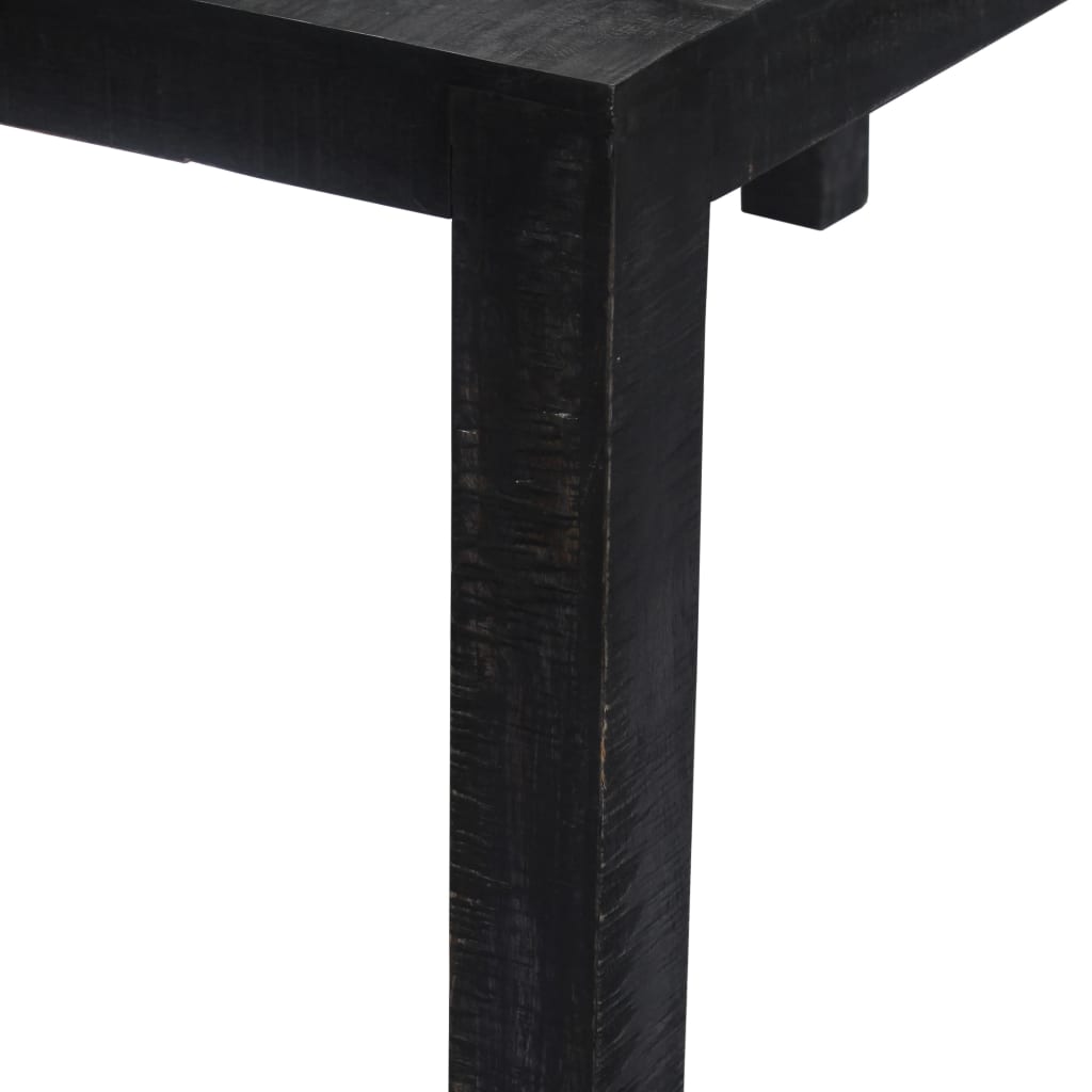 Black Mango Wooden Wooden Dining Table 140x80x76 cm