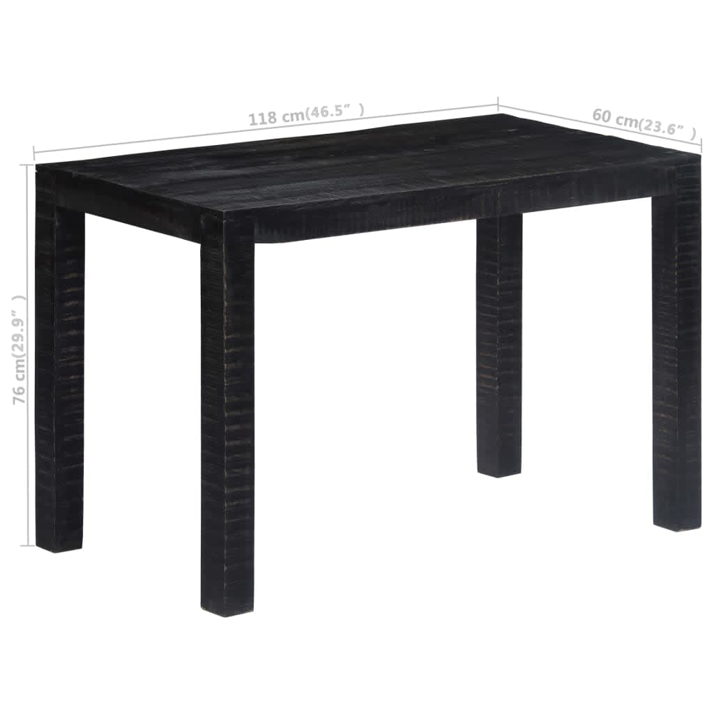 Black Mango Wooden Wooden Table 118x60x76 cm