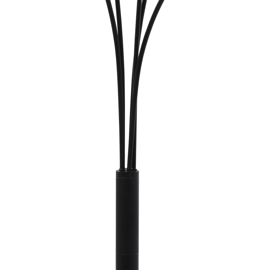 Lampe à pied noir et or 5 x E14 200 cm