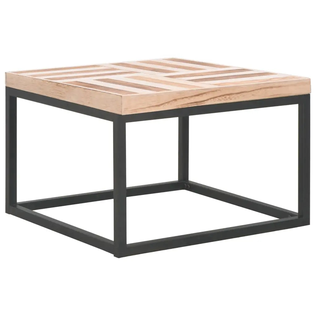 Vetonek Mesa de centro de madera maciza 50x50x33,5 cm