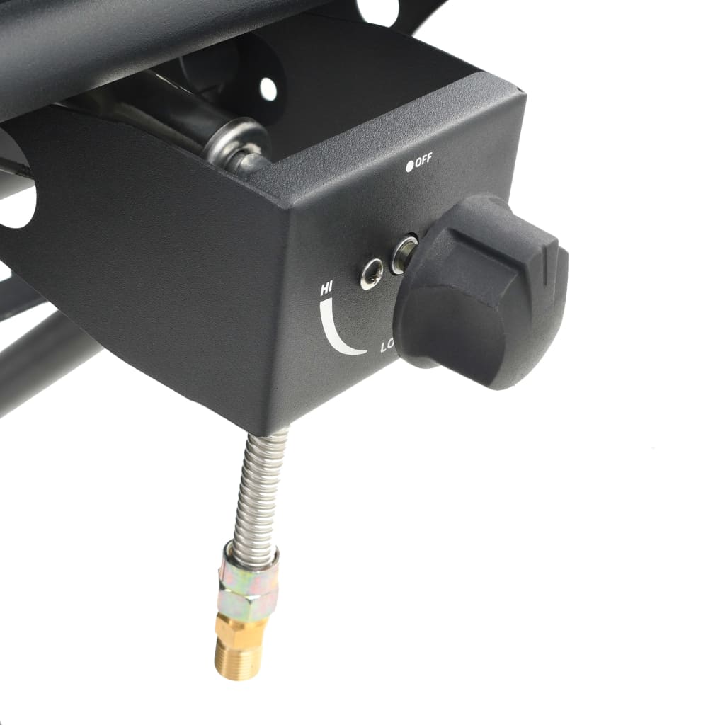 Barbacoa portátil de gas con zona de cocción negra V3787 Vetonek