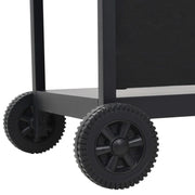 Barbacoa portátil de gas con 6 zonas de cocción negra de acero V3794 Vetonek