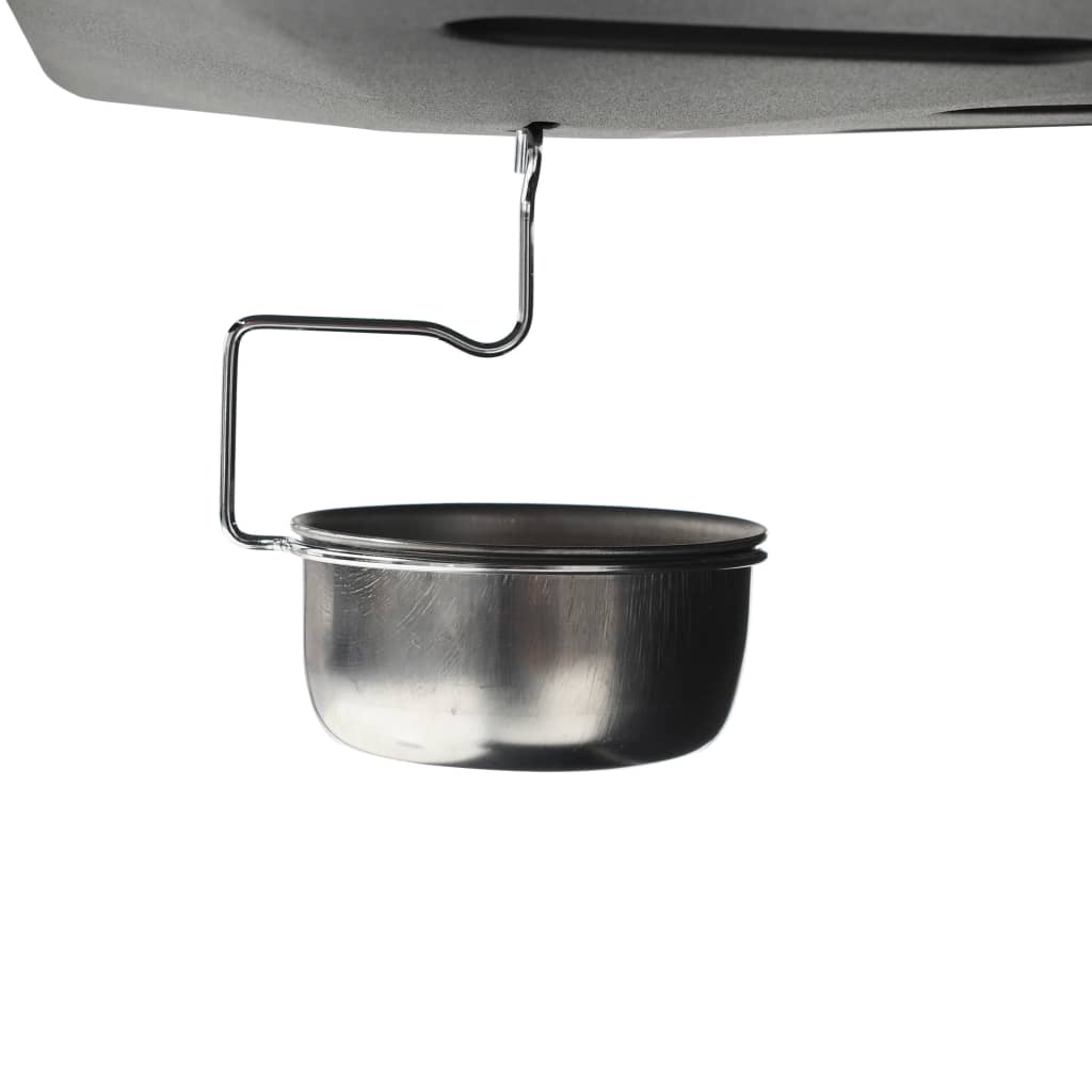 Barbacoa portátil de gas con 6 zonas de cocción negra de acero V3794 Vetonek