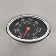 Barbacoa portátil de gas con 6 zonas plateada acero inoxidable V3817 Vetonek