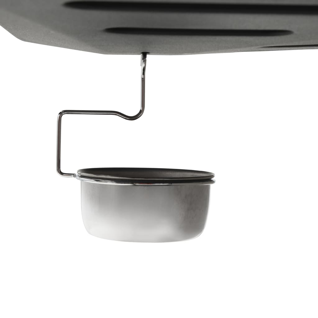 Barbacoa portátil de gas con 6 zonas plateada acero inoxidable V3817 Vetonek