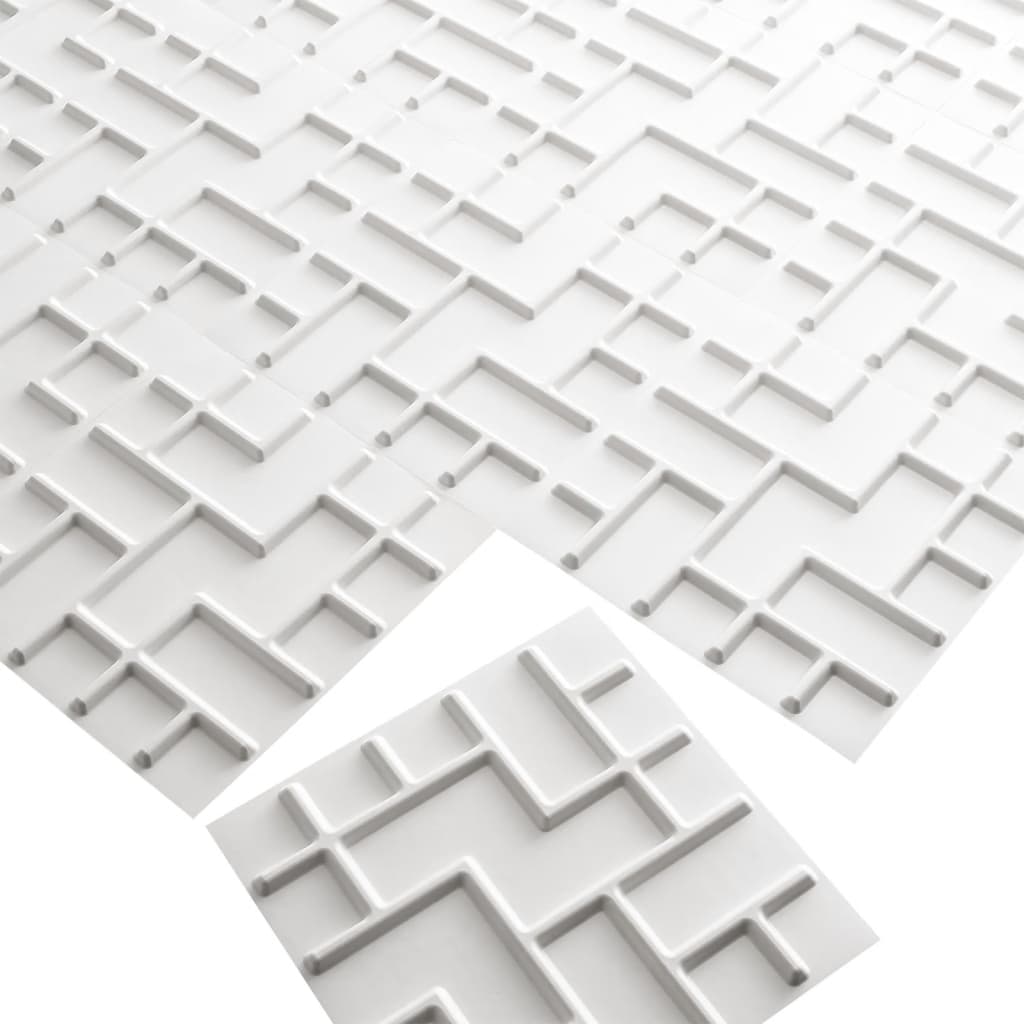 VicArt Paneles de pared 3D 24 uds GA-WA16 diseño Tetris vidaXL