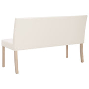 Synthetic leather bench 139.5 cm cream color V9345 Vetonek