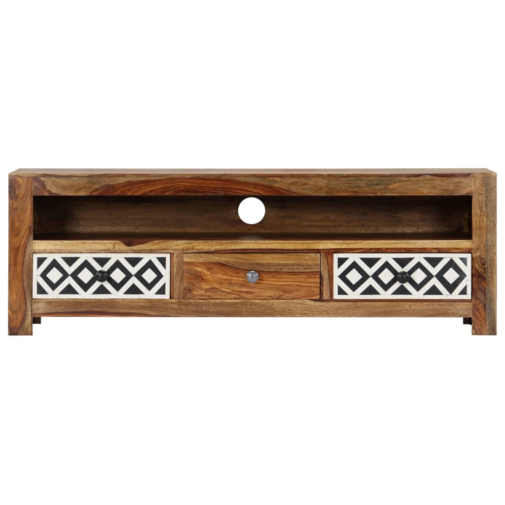 Sheesham solid wood tv furniture 120x30x40 cm