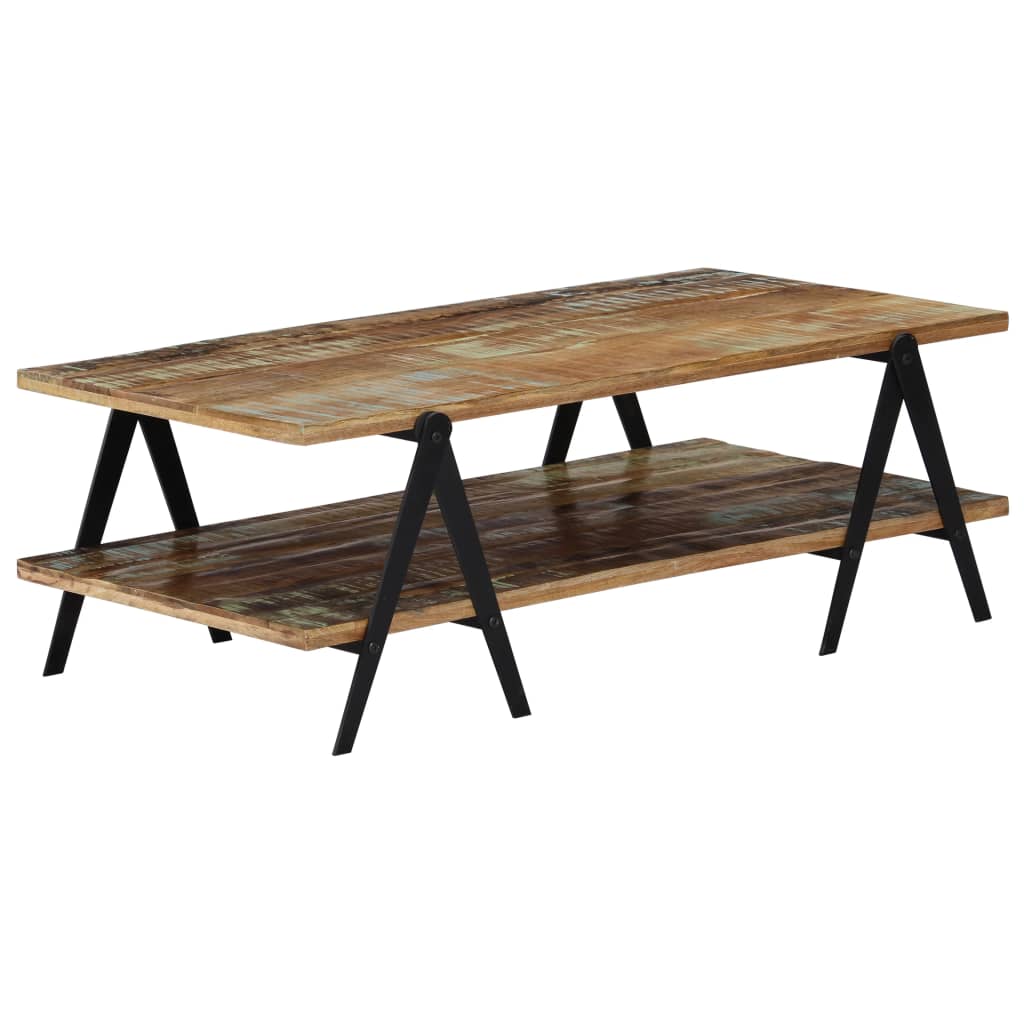 RECYCLED WOOD CENTER TABLE 115x60x40 cm