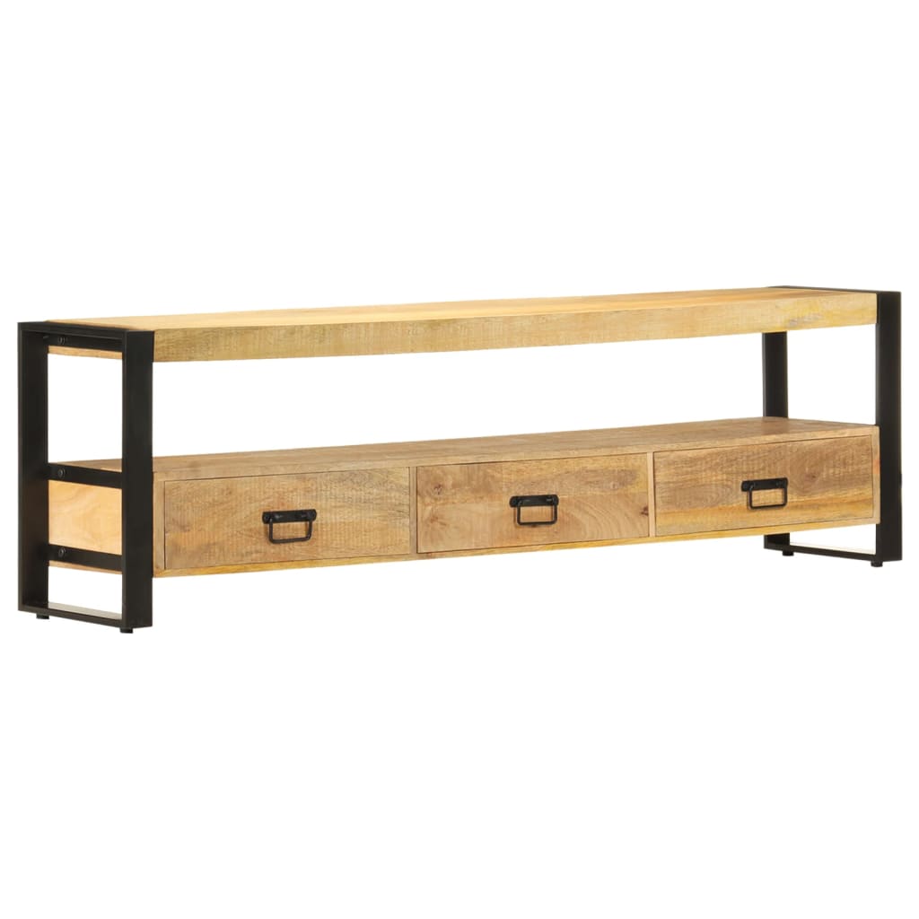 Vetonek Mueble para TV madera maciza de mango 150x30x45 cm