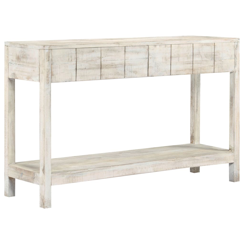 Mesa consola de madera maciza de mango 120x35x75 cm