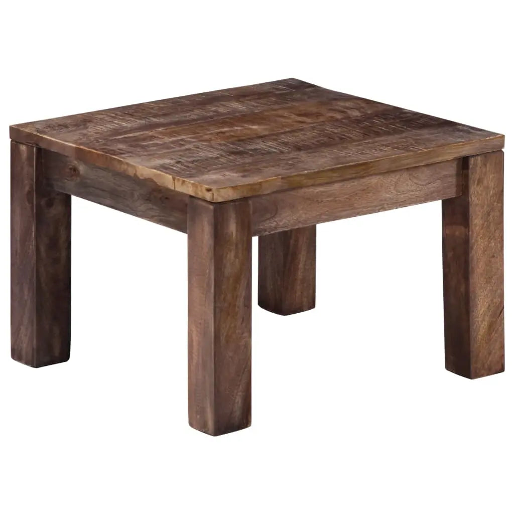 Vetonek Mesa de centro madera maciza de mango 50x50x35 cm