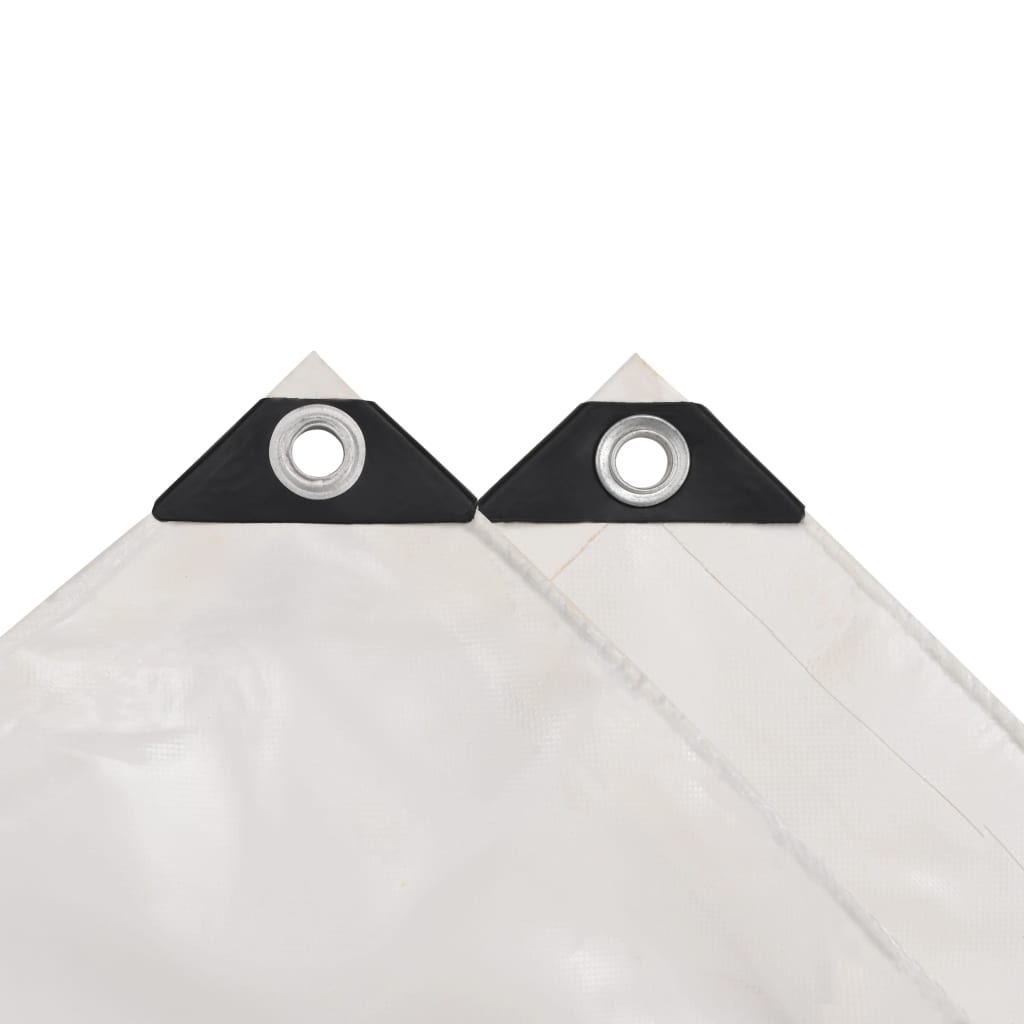 Tarpaulin 650 g/m² 6x8 m white v2970 - Vetonek