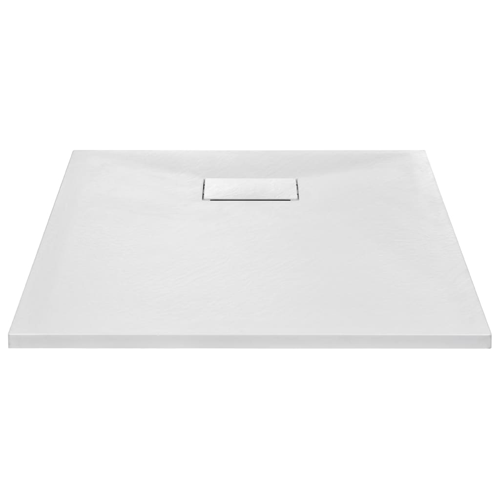 Plato de ducha SMC blanco 90x70 cm vidaXL