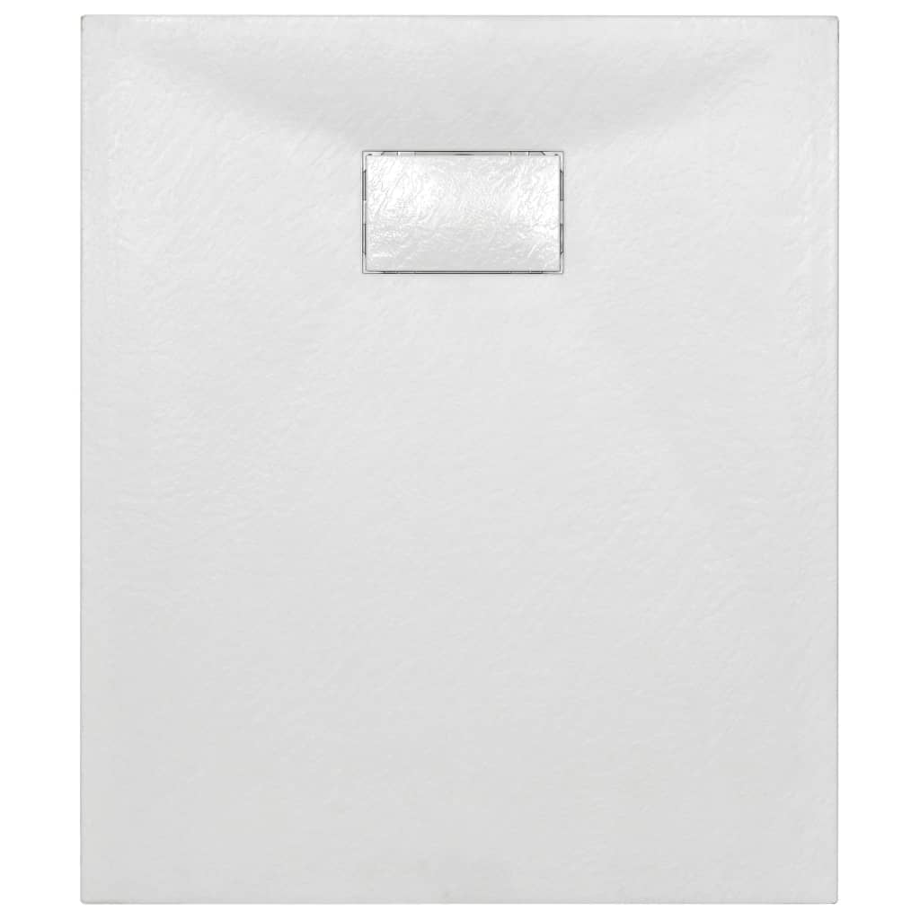 Plato de ducha SMC blanco 90x70 cm vidaXL