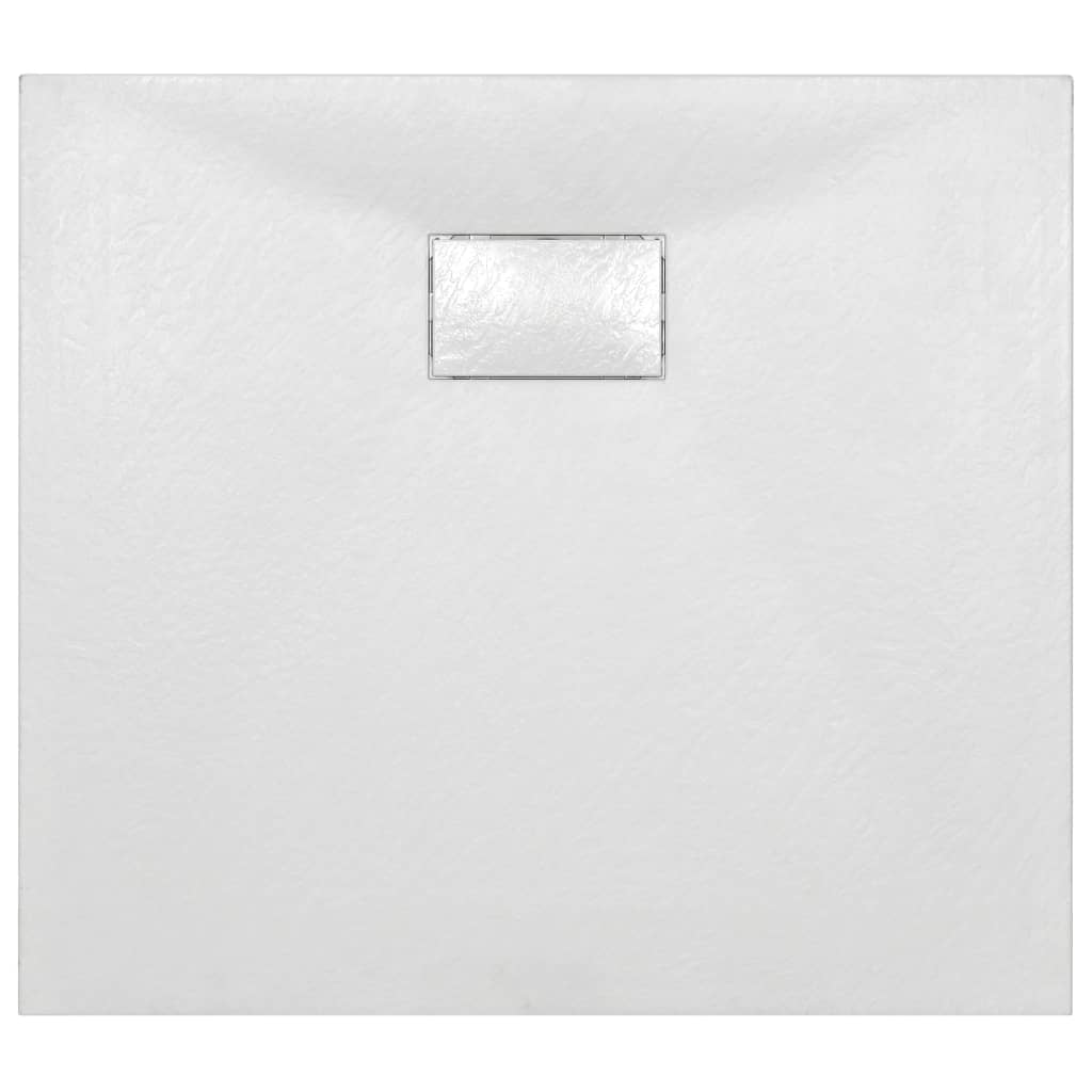 Plato de ducha SMC blanco 90x80 cm vidaXL