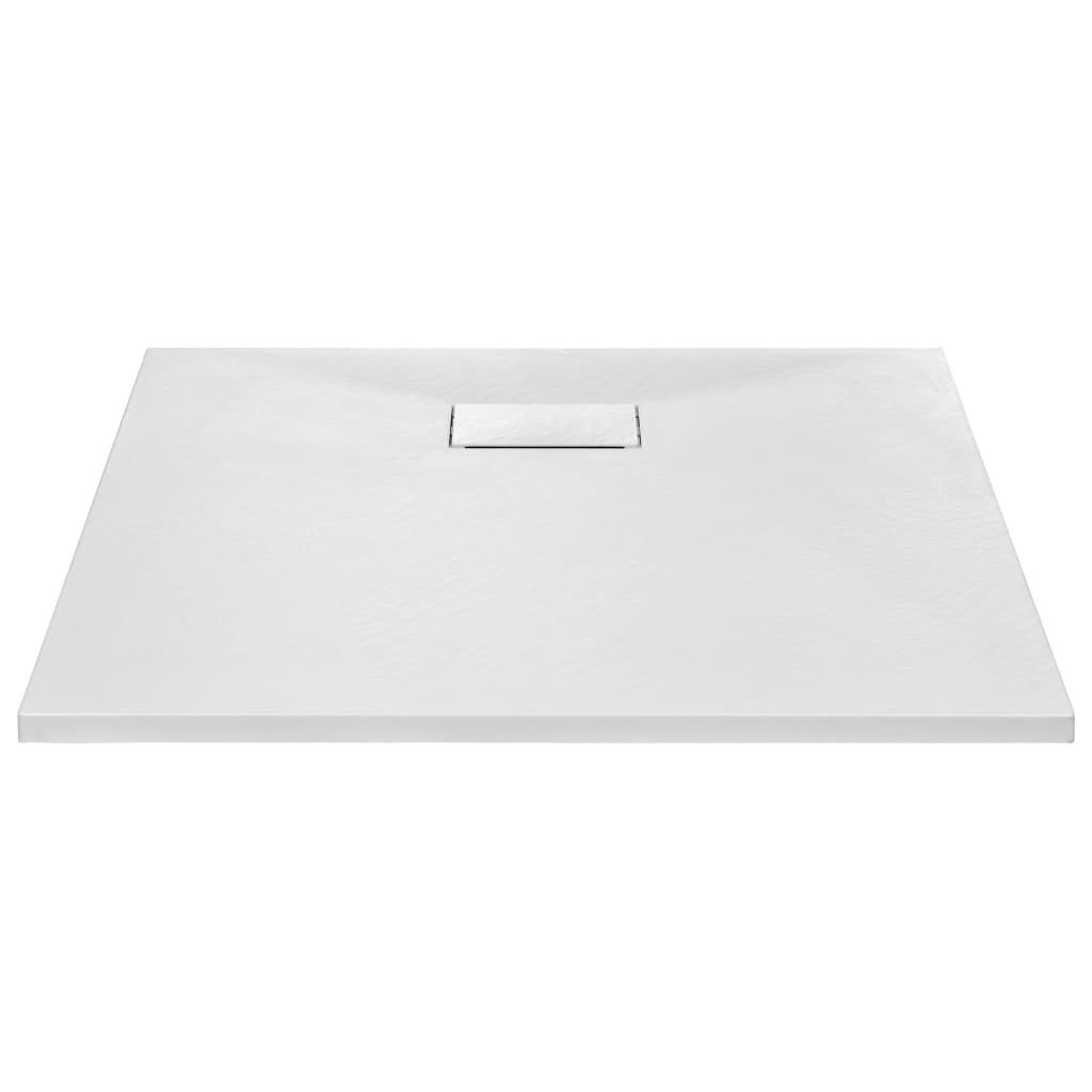 Plato de ducha SMC blanco 90x90 cm vidaXL