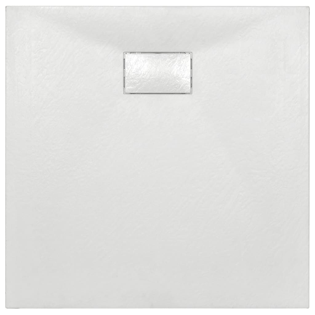 Plato de ducha SMC blanco 90x90 cm vidaXL