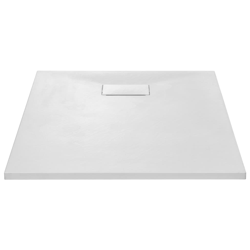 Plato de ducha SMC blanco 100x80 cm vidaXL