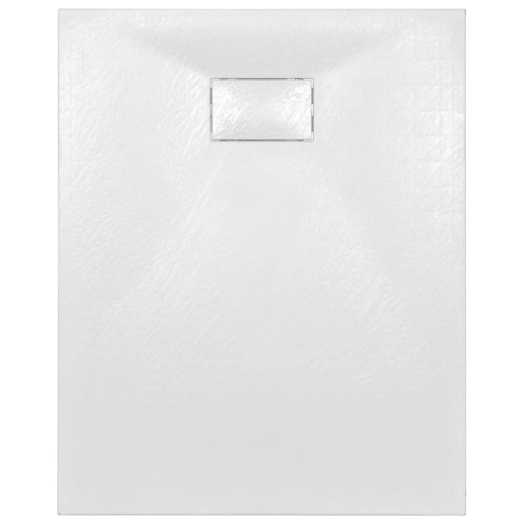 Plato de ducha SMC blanco 100x80 cm vidaXL