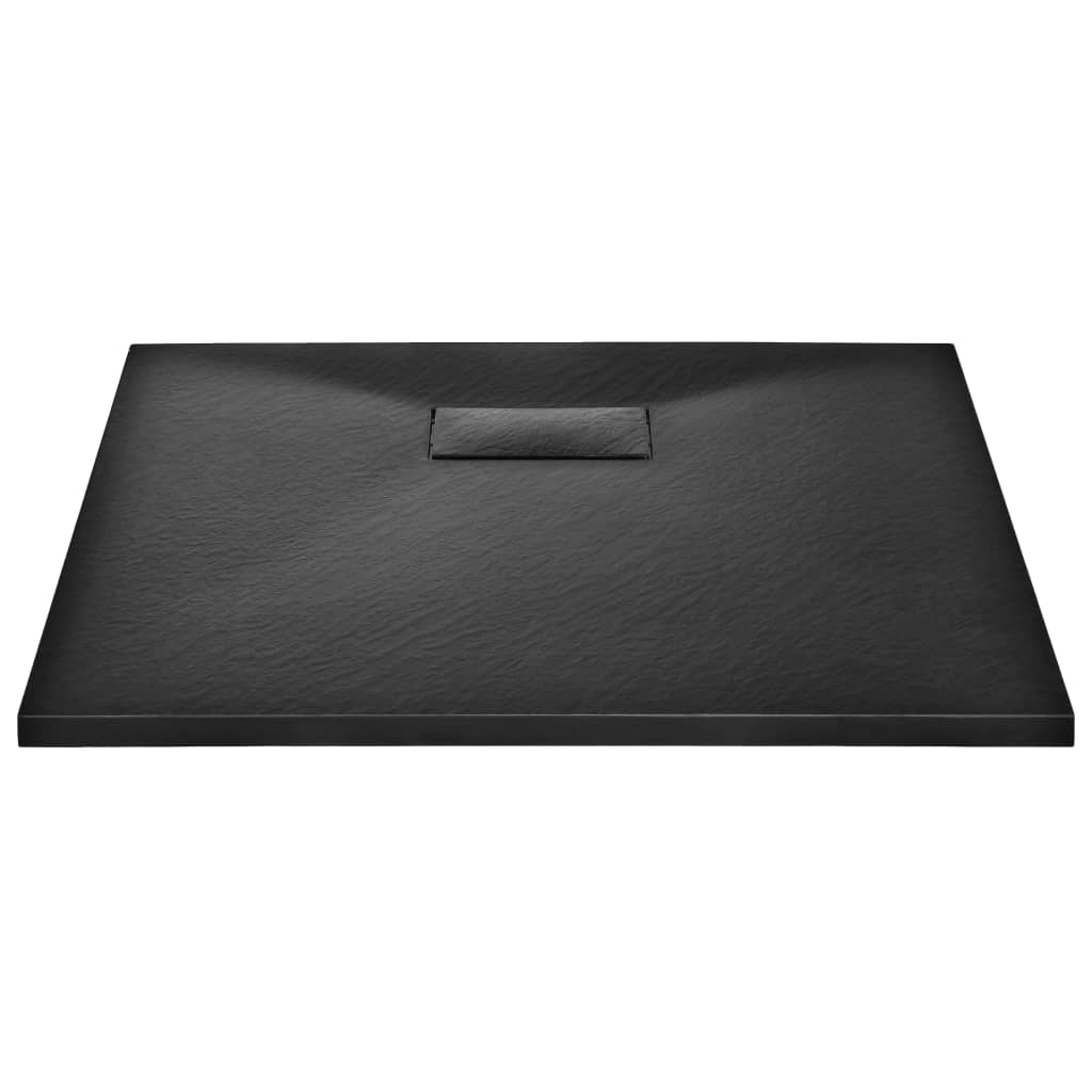 Black SMC Shower Plate 80x80 cm