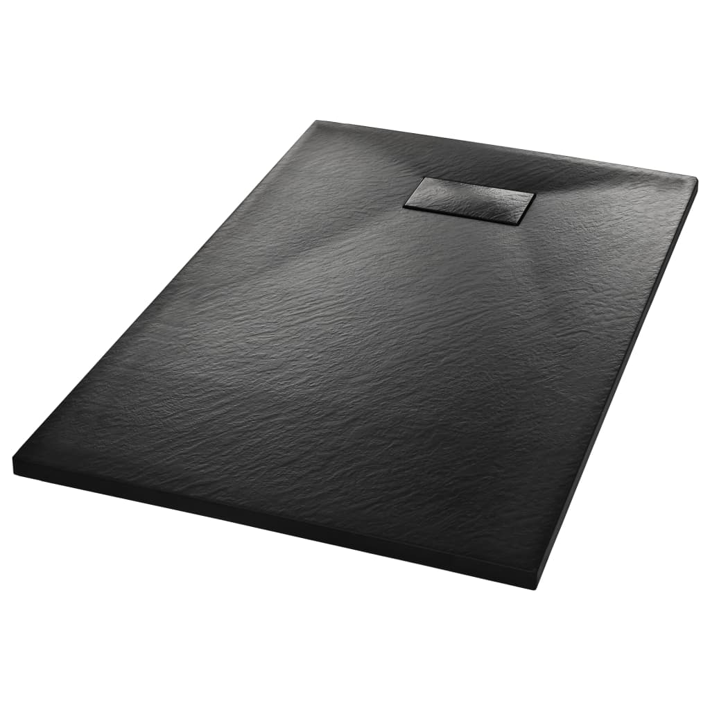 100x80 cm de chuveiro SMC preto