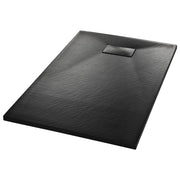 Vetonek Plato de ducha SMC negro 100x80 cm
