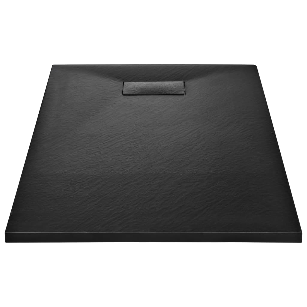 Black SMC Shower Plate 120x70 cm