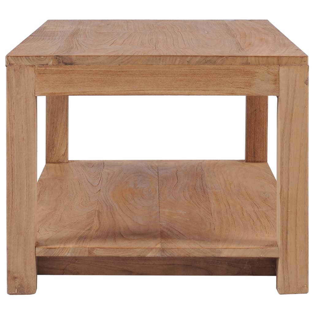 Mesa de centro de madera maciza de teca 100x50x40 cm