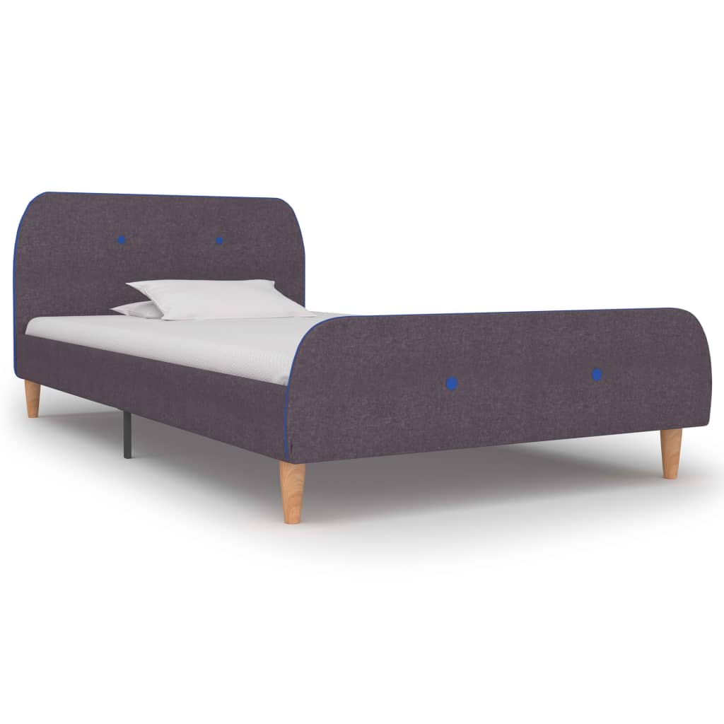 Vetonek Estructura de cama sin colchón tela taupe 90x200 cm