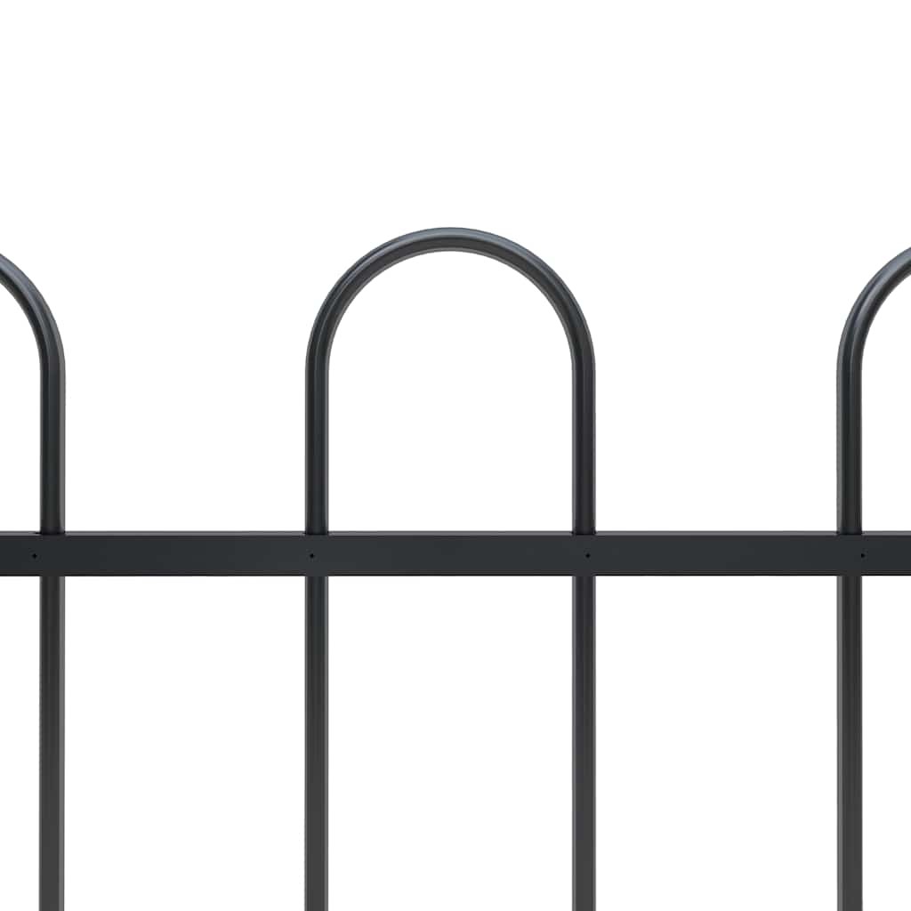 Garden fence with Aro Black Aro tips 1.8 m