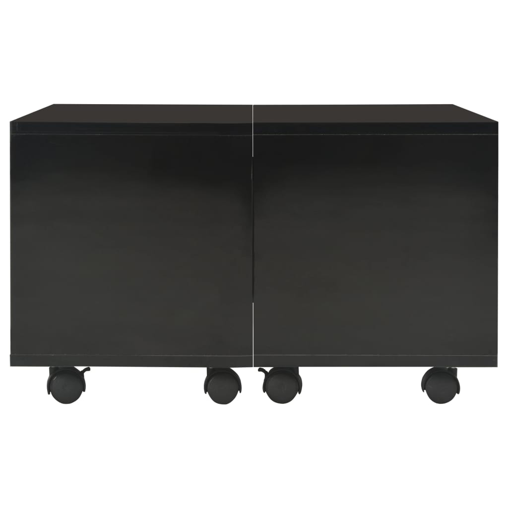 Bright Black Engineering Wood Center Table 60x60x35cm