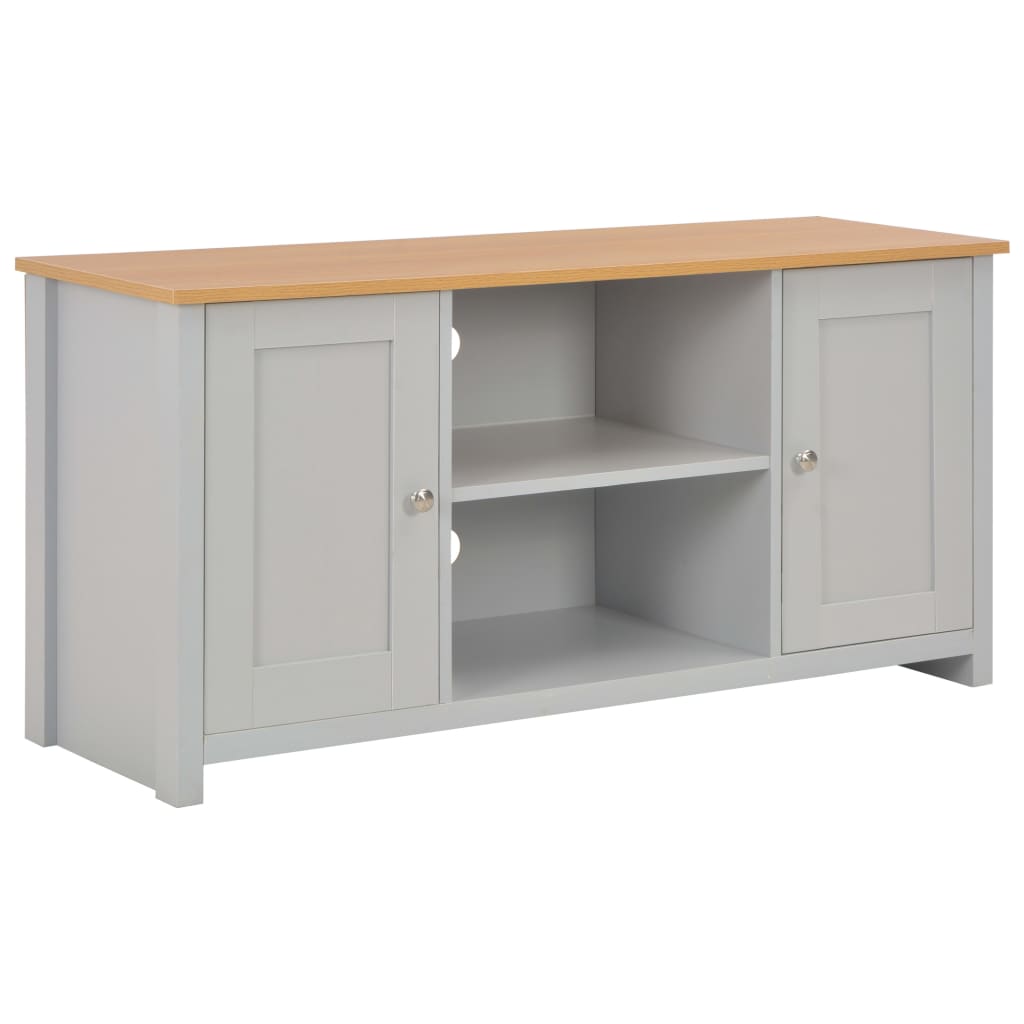 Vetonek Mueble de TV gris 120x39x58 cm