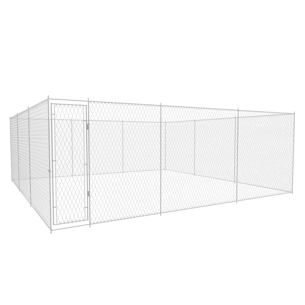 Vetonek Perrera de exterior de acero galvanizado 570x570x185 cm