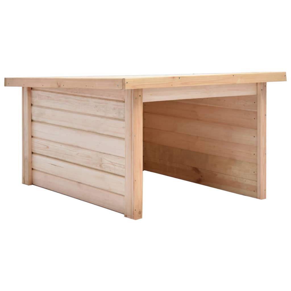 Cobertizo para cortacésped madera maciza de pino 92x104x59,5 cm