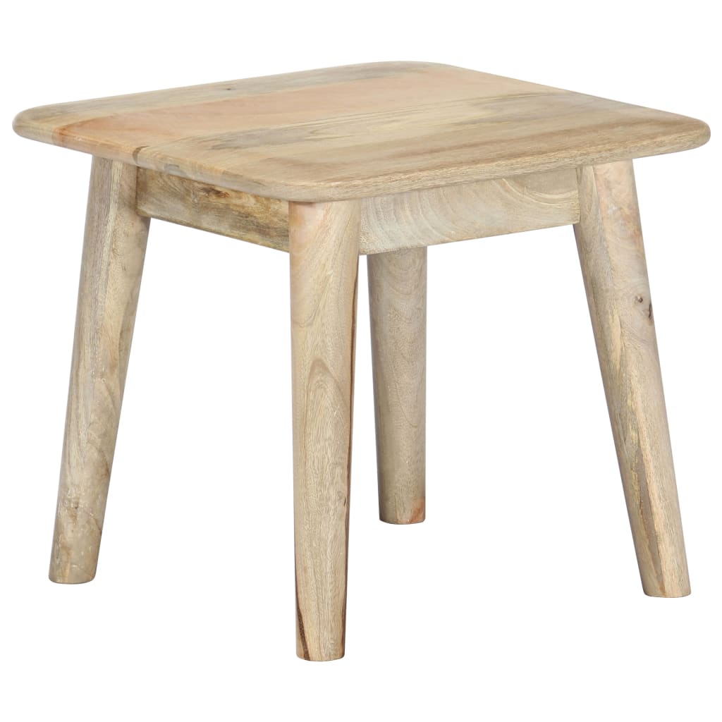 Vetonek Mesa de centro de madera maciza de mango 45x45x40 cm