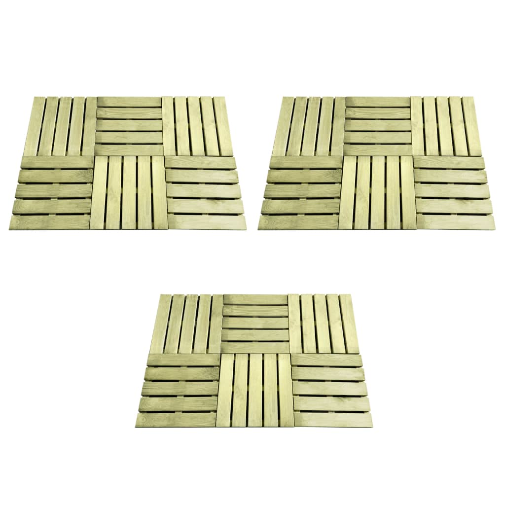 Porch tiles 18 units green wood 50x50 cm v9881 Vetonek