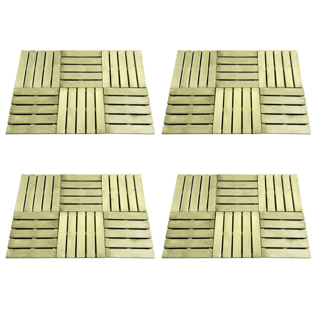 Porch tile 24 units green wood 50x50 cm v9898 Vetonek