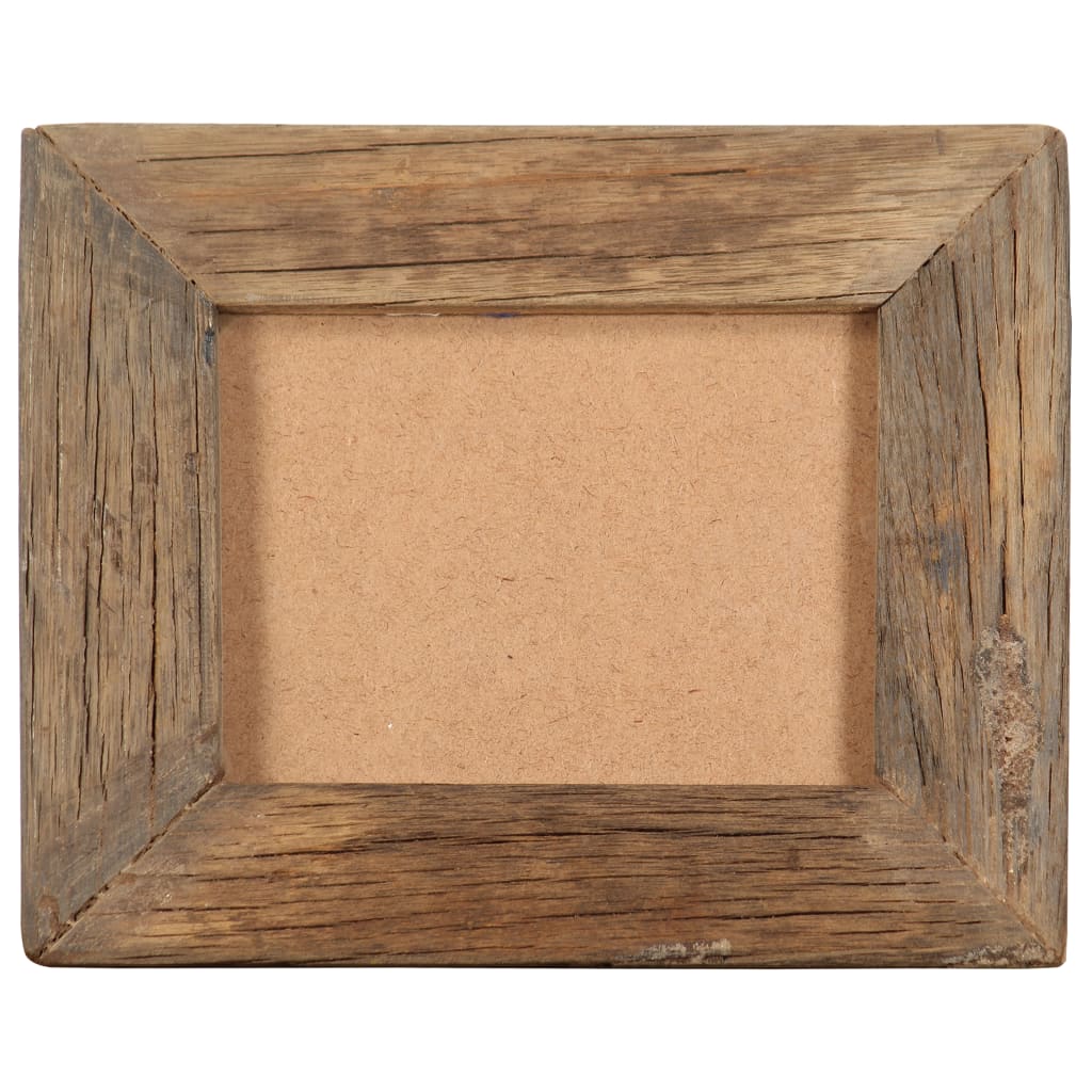 Fotorahmen 2 UDs recyceltes Holz und Glas 23x28 cm