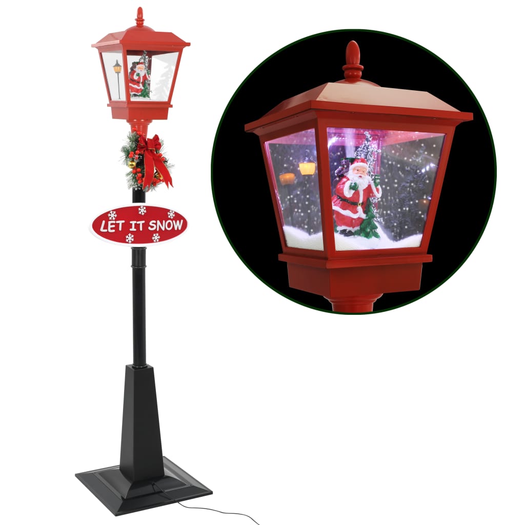 Vetonek Farola de Navidad con Papá Noel y LED 180 cm