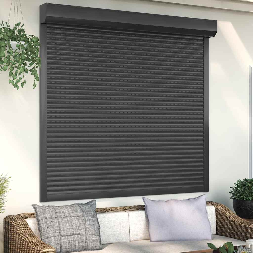 Vetonek Persiana de aluminio gris antracita 160x150 cm