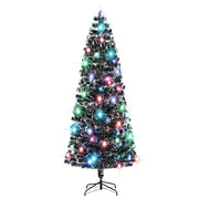 Árbol de navidad con luces y soporte fibra óptica 240 cm v7966 Vetonek
