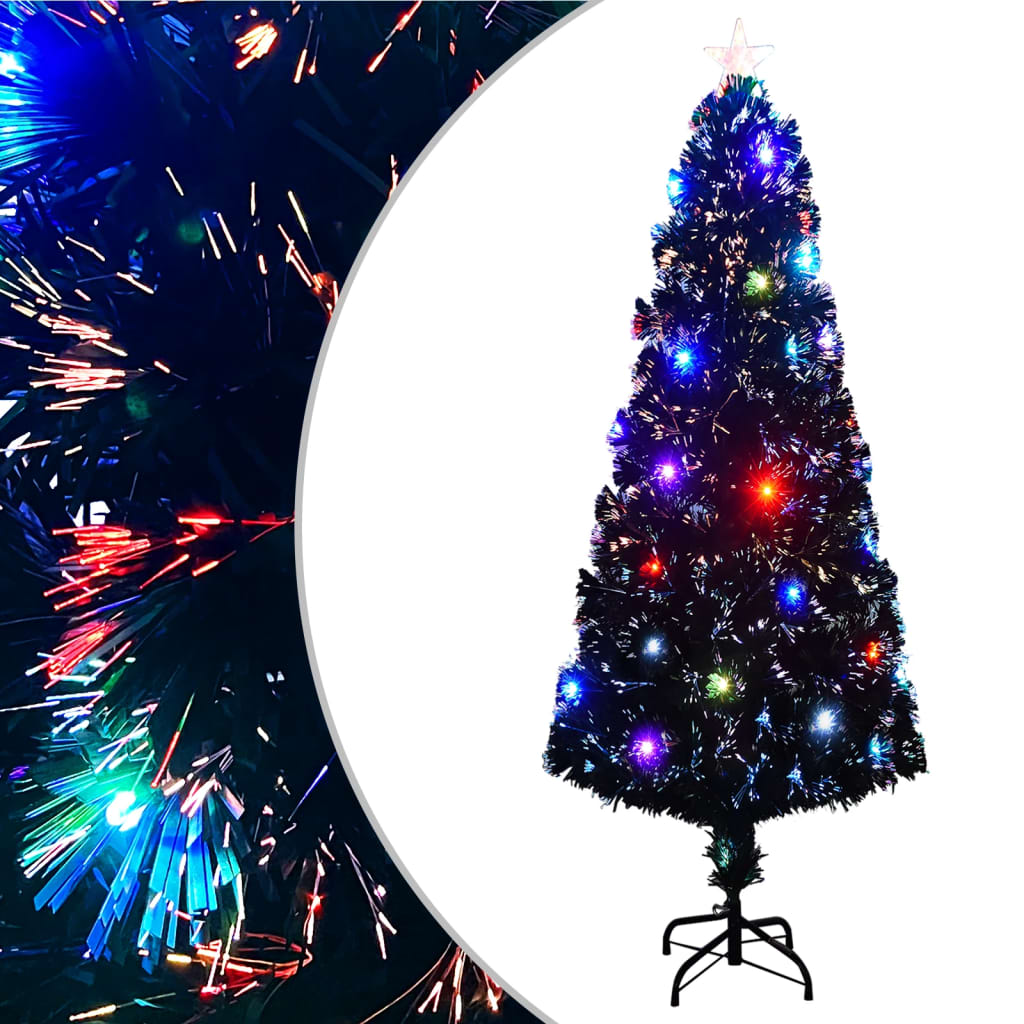 Árbol de navidad con luces y soporte fibra óptica 240 cm v8017 Vetonek