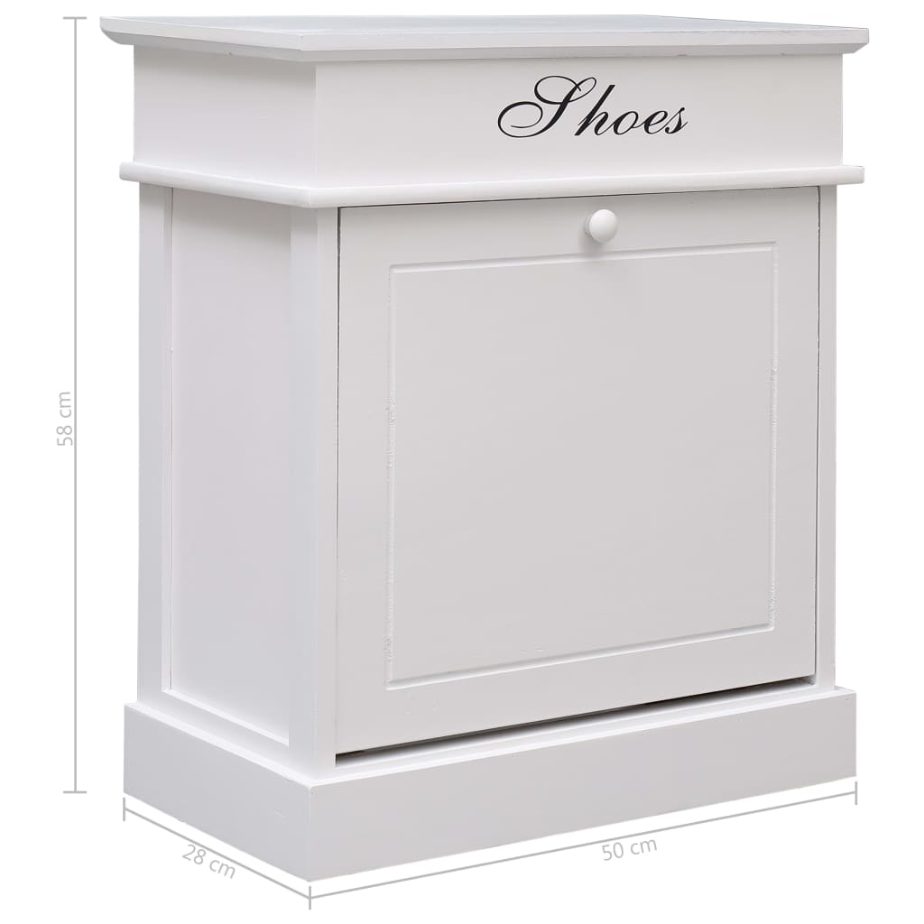 White Paulownia Wooden Zapater Furniture 50x28x58 cm