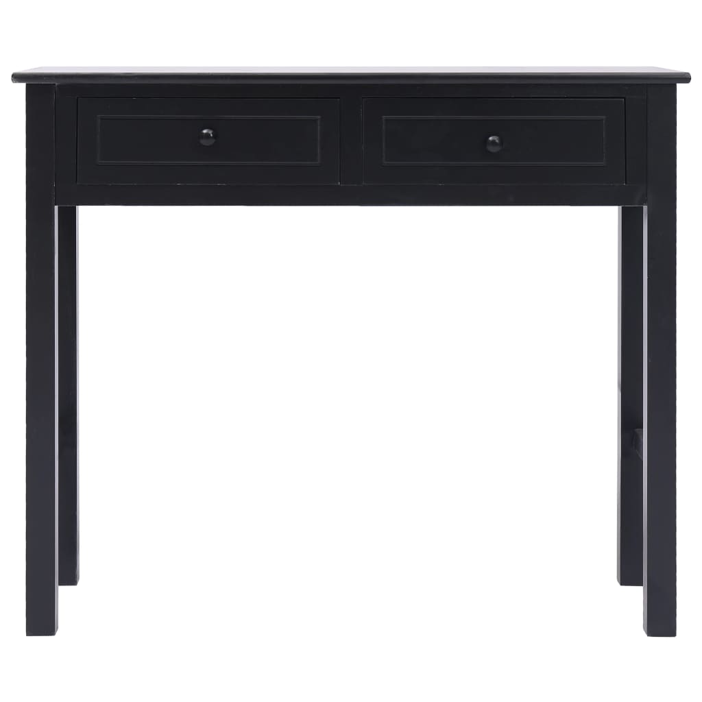 Tableau de console en bois noir 90x30x77 cm