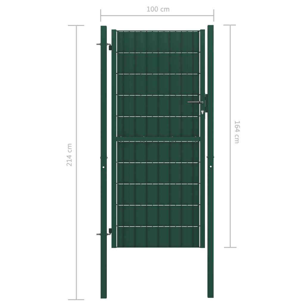 100x164 cm porta d'acer verda i acer verd