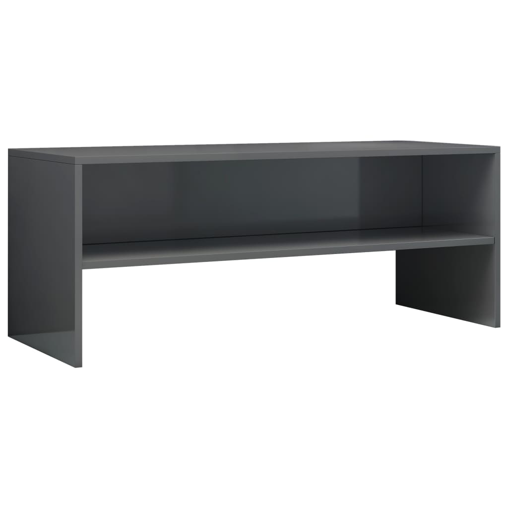 Mueble de TV madera gris brillante 100x40x40 cm vidaXL